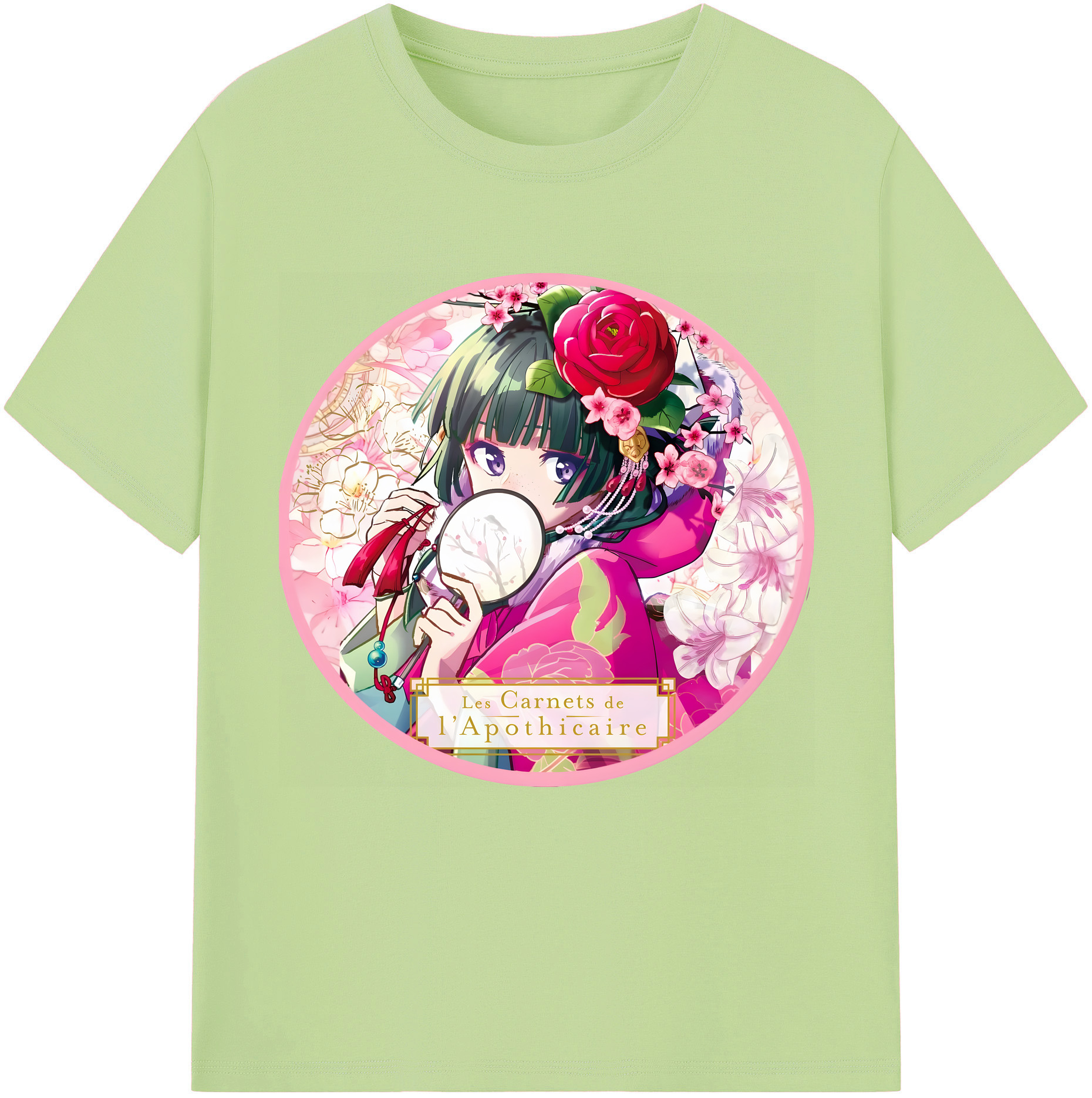 （画像用） 薬屋のひとりごと The Apothecary Diaries 綿100％半袖Tシャツ（フロントプリント）